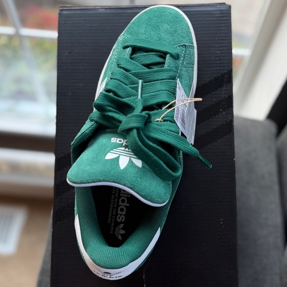 NIB Adidas Campus ADV Green Suede Gum Sole Sneakers Unisex Women’s 9 / Men’s 8 - Picture 4 of 12